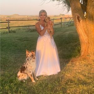 Beautiful detailed wedding dress